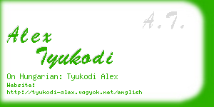 alex tyukodi business card